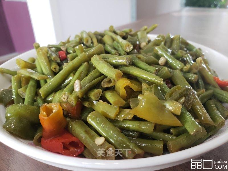 青椒炒豇豆