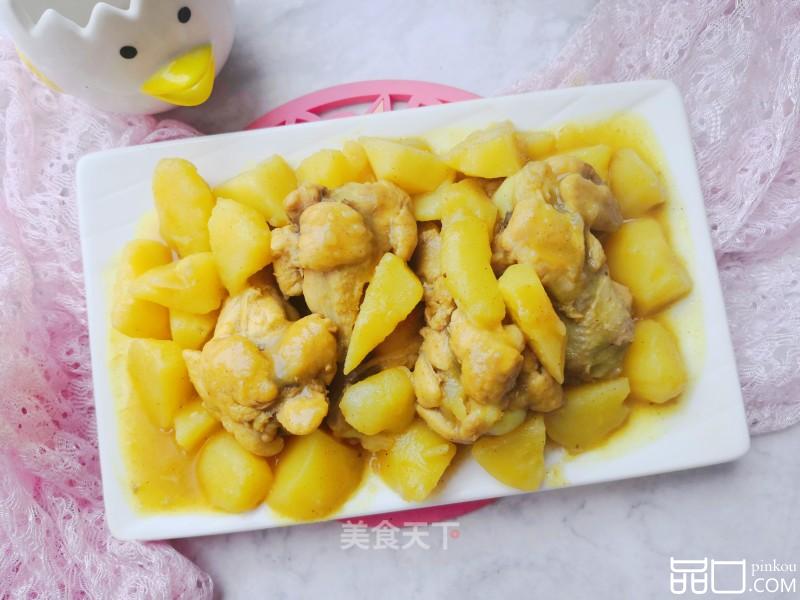 咖喱翅根炖土豆