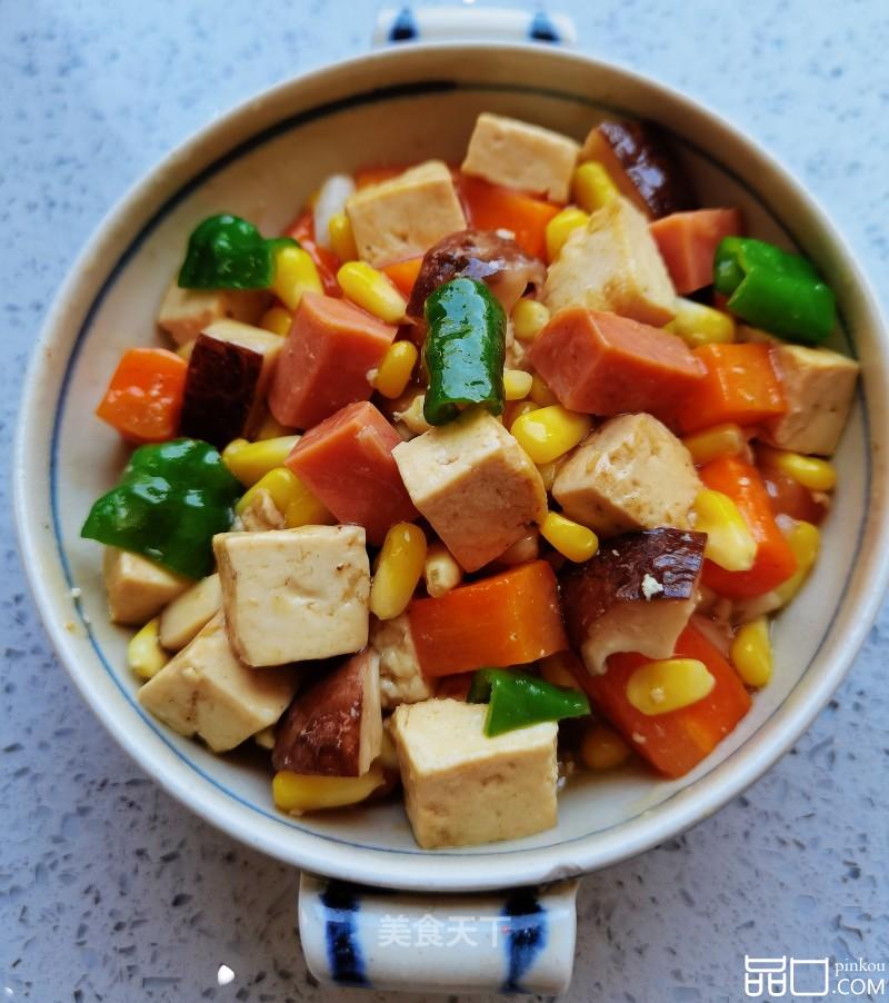 低脂五彩豆腐粒