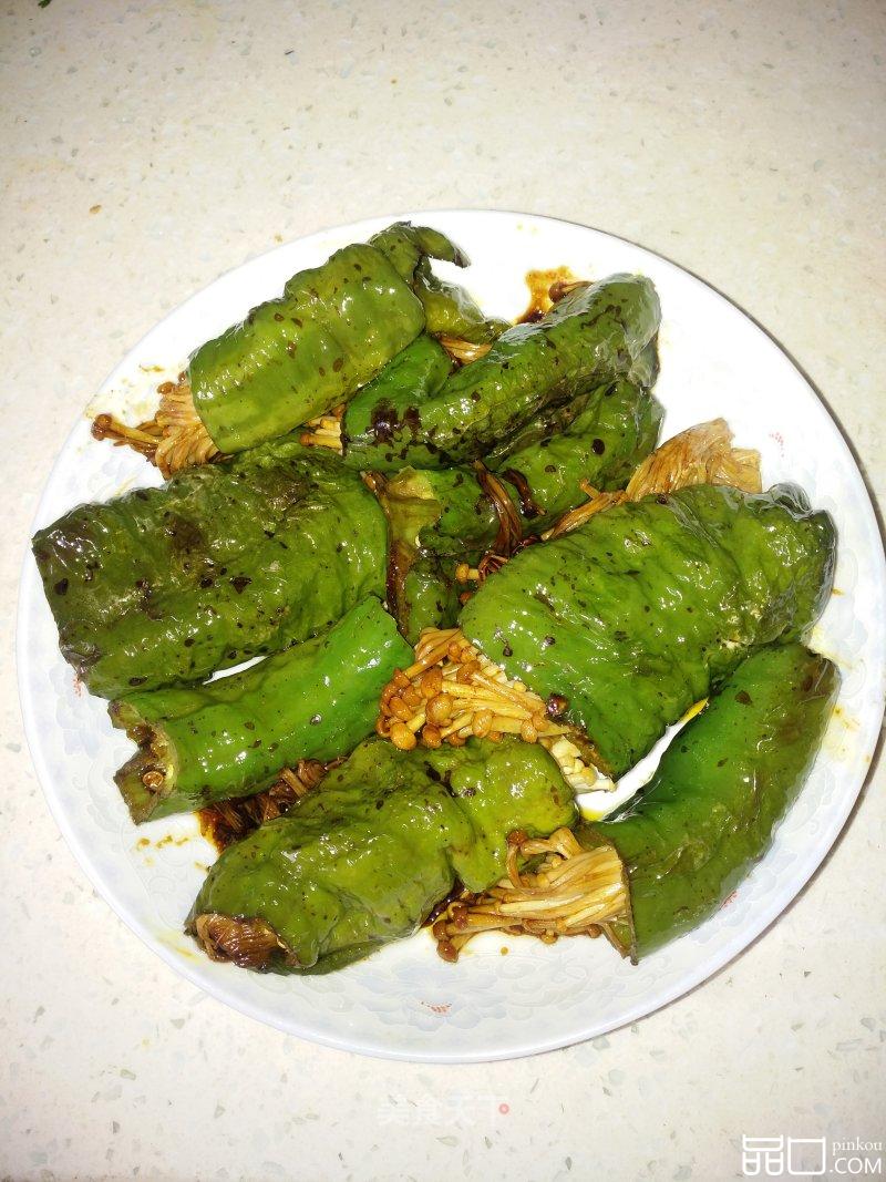 消脂好吃：青椒金针菇
