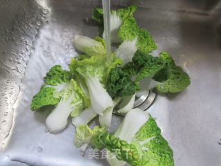 豆腐炒黄心菜步骤2