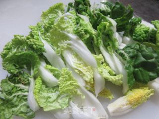 豆腐炒黄心菜步骤3