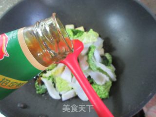 豆腐炒黄心菜步骤7