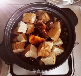 酱烧鸭豆干步骤2