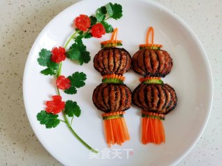 年夜饭之张灯结彩灯笼茄子步骤6