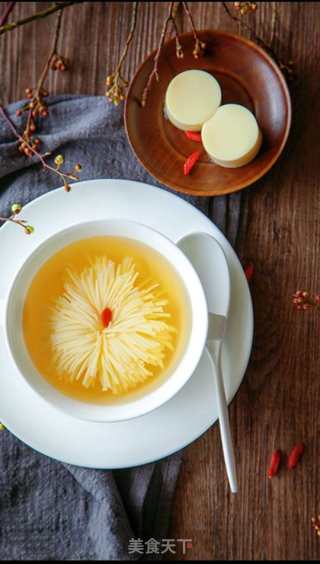 上汤菊花豆腐步骤7