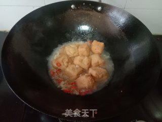 肉末豆腐泡步骤5