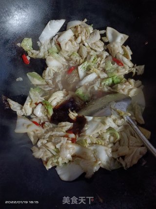 辣炒白菜步骤3