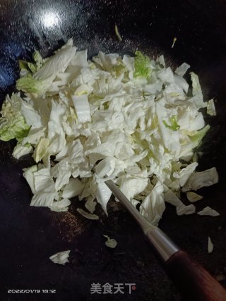 辣炒白菜步骤2