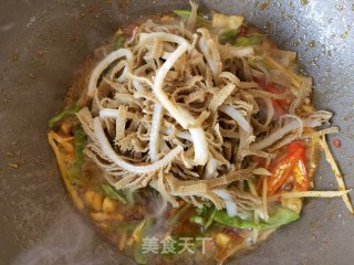 青红椒姜丝炒毛肚步骤9