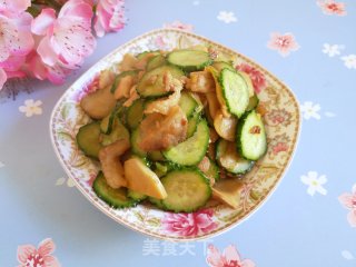 杏鲍菇黄瓜炒肉步骤8