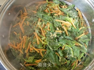 胡萝卜蒸菠菜步骤9