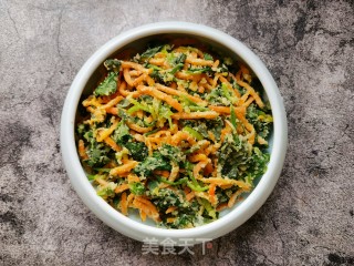 胡萝卜蒸菠菜步骤13