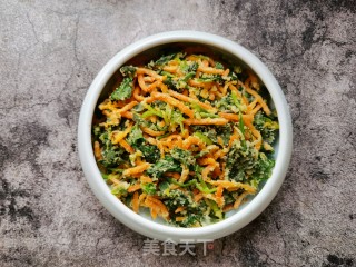 胡萝卜蒸菠菜步骤12