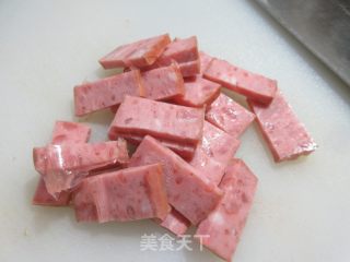 烤火腿炒黄心菜步骤4