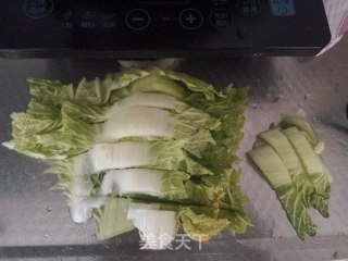 白菜炒粉条步骤3