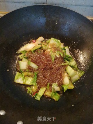 白菜炒粉条步骤6