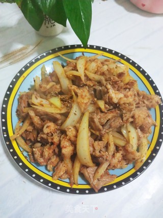 烧烤料炒羊肉步骤6