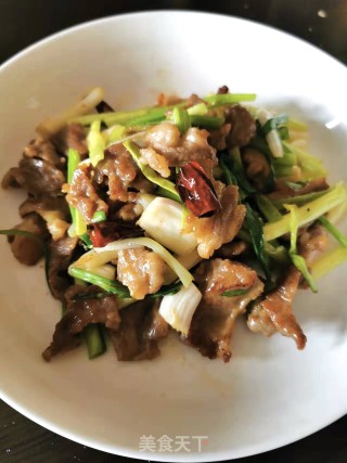 香葱炒羊肉步骤12