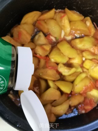 番茄烧茄子步骤8