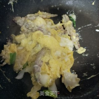 爬虾肉滑蛋步骤7
