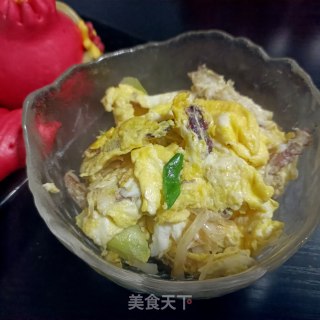 爬虾肉滑蛋步骤9