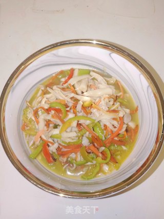 小炒海鲜菇步骤5