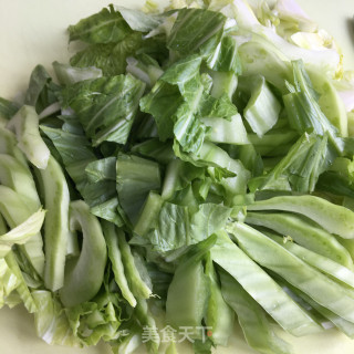 油渣炒芥菜步骤1