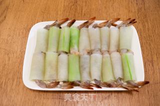 清蒸冬瓜虾仁卷步骤8