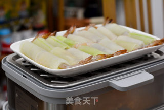 清蒸冬瓜虾仁卷步骤9