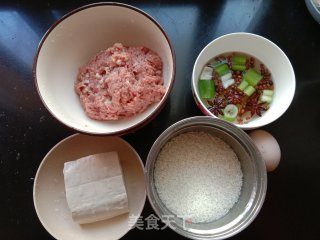 豆腐糯米丸子步骤1