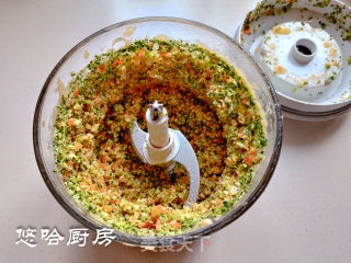 蔬菜鸡肉饼步骤5