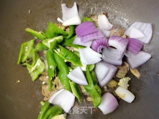 螺丝椒洋葱炒羊肉步骤9