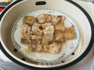 回锅肉蒸萝卜步骤9