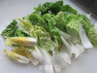 风干肉炒黄心菜步骤3
