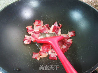风干肉炒黄心菜步骤4