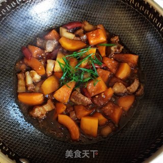 五花肉炖南瓜步骤7