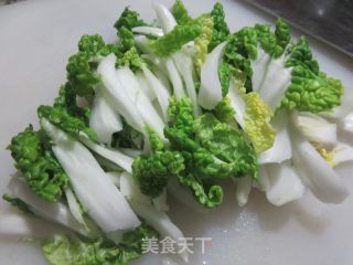 香干炒黄心菜步骤3