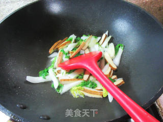 香干炒黄心菜步骤9