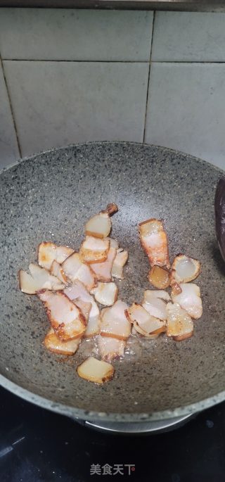 青蒜洋葱炒腊肉步骤4