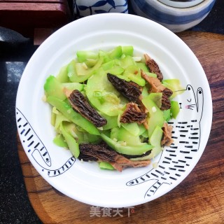 羊肚菌炒佛手瓜步骤13
