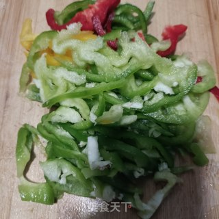 彩椒炒大肠步骤10