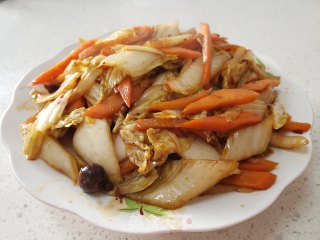 辣瓣酱炒白菜步骤5