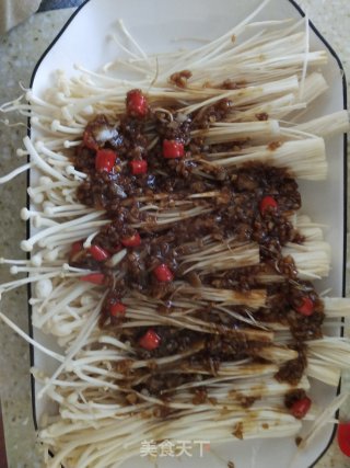 蒜蓉金针菇步骤3