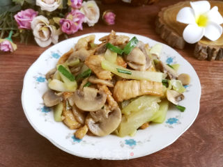 蘑菇佛手瓜炒肉片步骤10