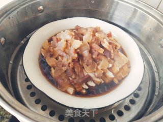香干蒸腊肉步骤11