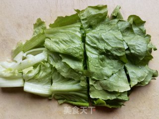 豆腐泡烩生菜步骤2