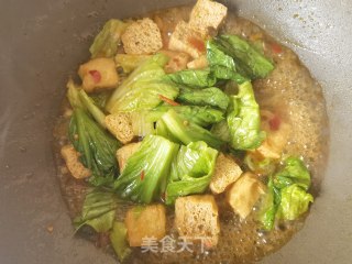 豆腐泡烩生菜步骤10