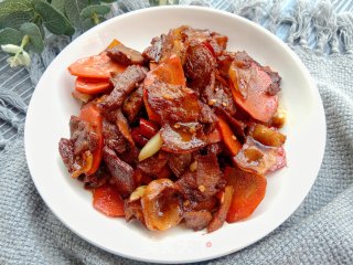 胡萝卜炒回锅肉步骤10