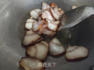 腊肉炖豆角步骤3